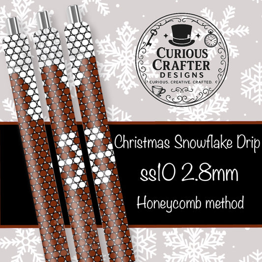 Christmas Snowflake Drip
