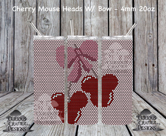 Cherry Mouse Heads W/ Bow